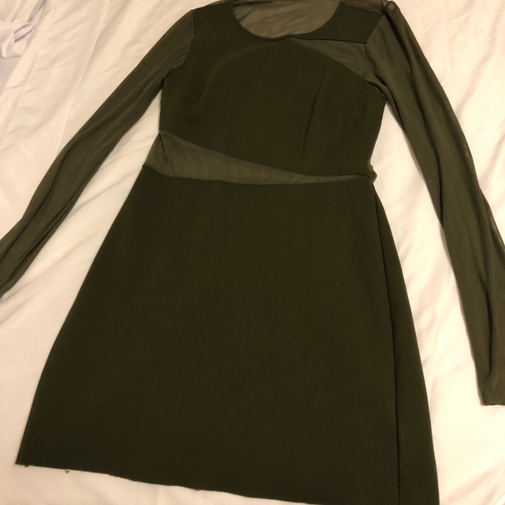 Olive green dress from urban outfitters